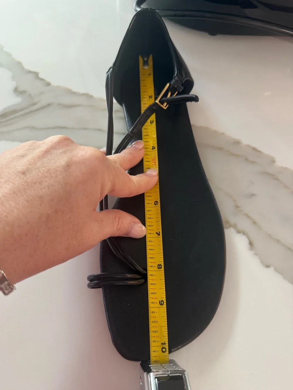 ZARA FLAT SANDALS WITH KNOTTED TOE STRAP Sz 8 - Picture 7 of 7